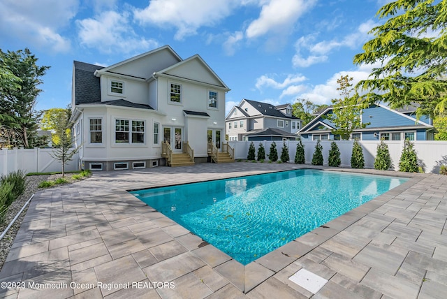 view of pool with a patio area