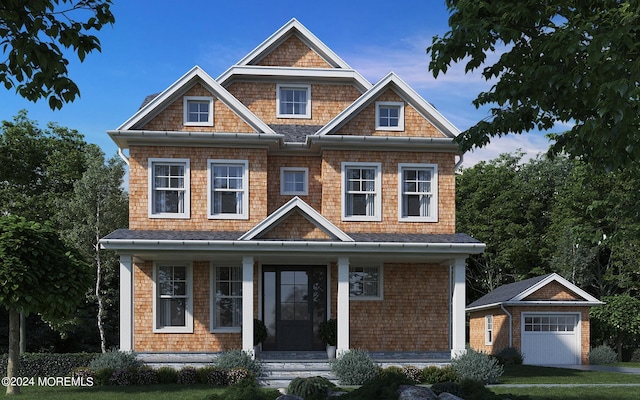 craftsman inspired home featuring a porch