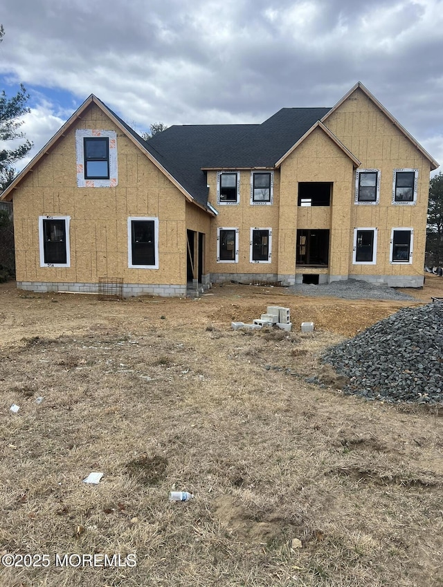 view of rear view of property