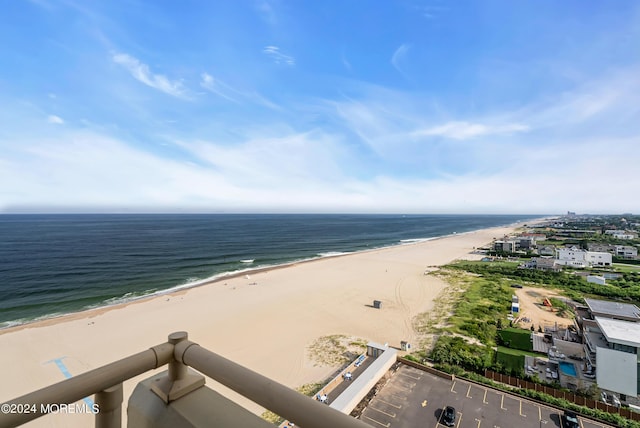 property view of water with a view of the beach