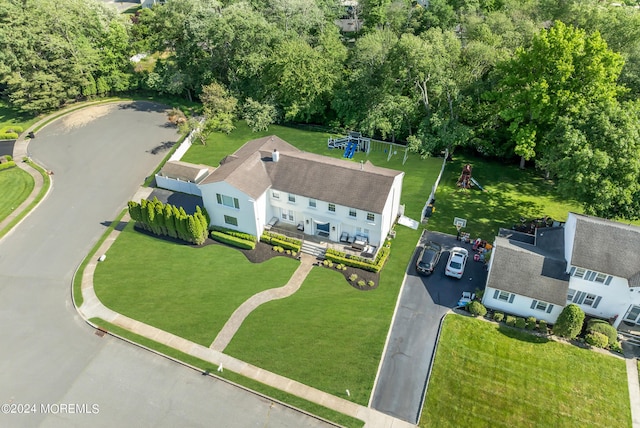 birds eye view of property