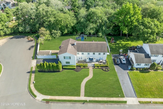 birds eye view of property