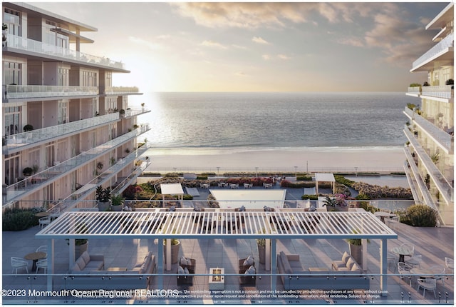 390 Ocean Ave Unit 2312, Long Branch, NJ 07740 - water view featuring nearby beach