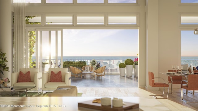 390 Ocean Ave Unit 2312, Long Branch, NJ 07740 - living room with plenty of natural light