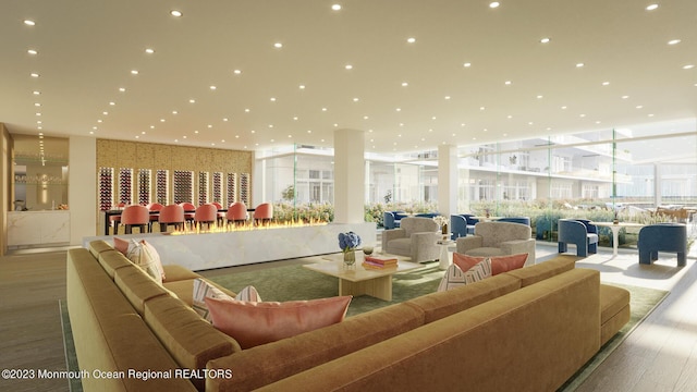 390 Ocean Ave Unit 2312, Long Branch, NJ 07740 - community lobby featuring floor to ceiling windows