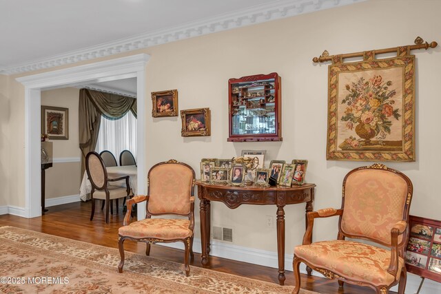 65 Chicanos Dr, Lakewood, NJ 08701 - sitting room featuring wood finished floors and baseboards
