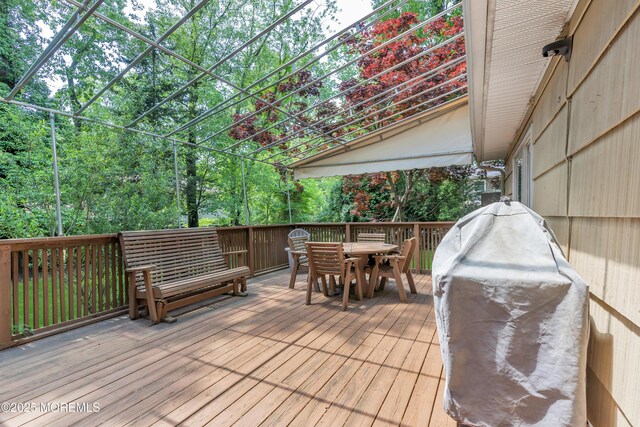 65 Chicanos Dr, Lakewood, NJ 08701 - deck with outdoor dining area