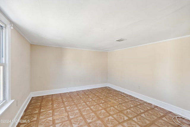 107 18th Ave, Belmar, NJ 07719 - empty room featuring light flooring, baseboards, and ornamental molding