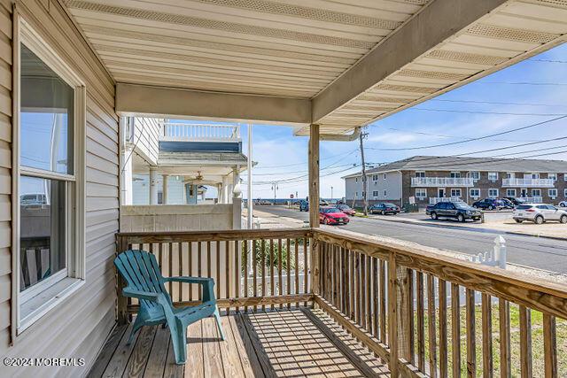 deck featuring a porch