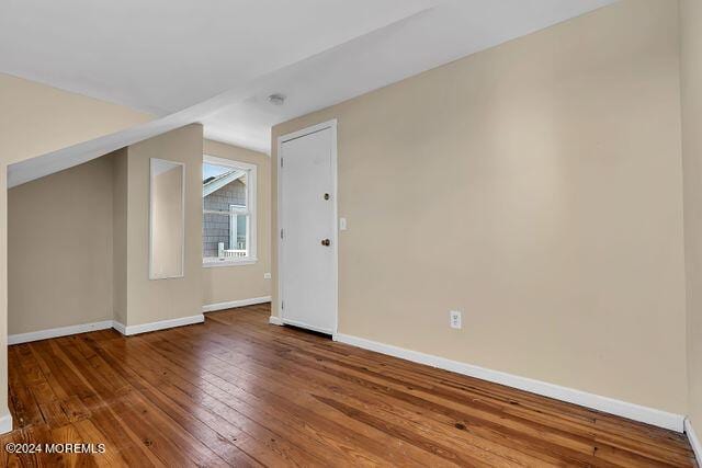 bonus room featuring wood-type flooring