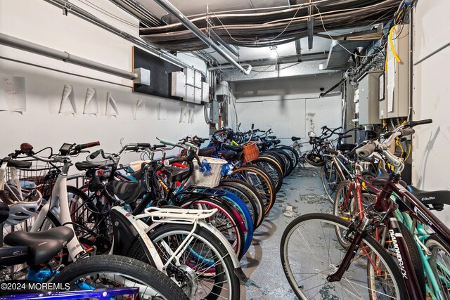 garage featuring electric panel