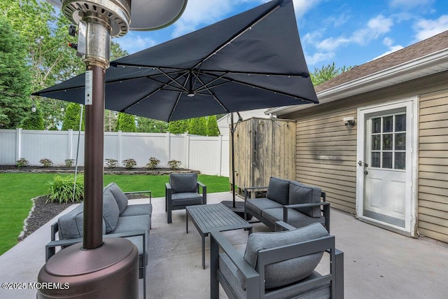 view of patio / terrace with outdoor lounge area