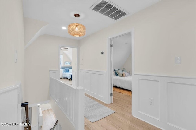 hallway featuring light hardwood / wood-style floors