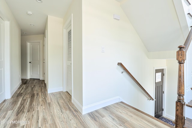 hallway featuring hardwood / wood-style floors