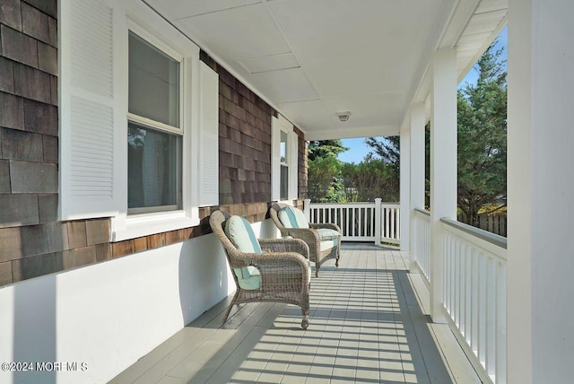 balcony with covered porch