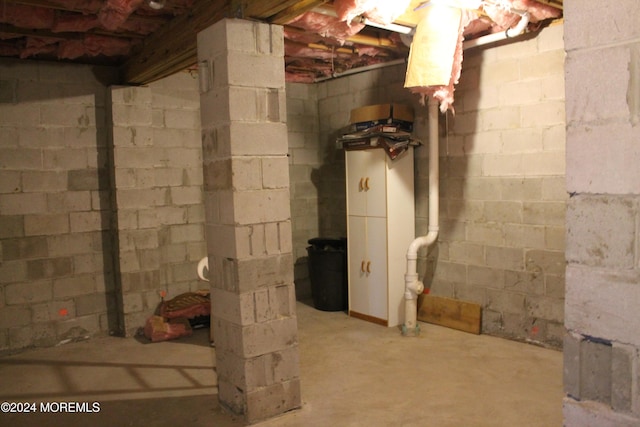 view of basement