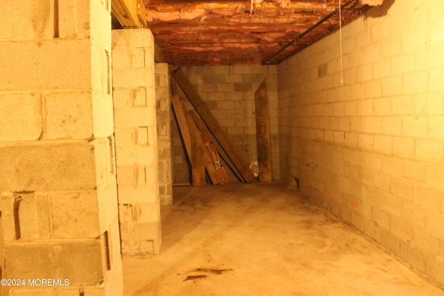 view of basement