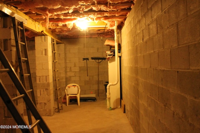 view of basement