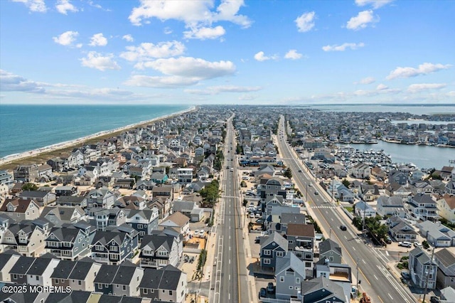 3 Cummins St, Mantoloking, NJ 08738 - aerial view of residential area with a major roadway and a large body of water