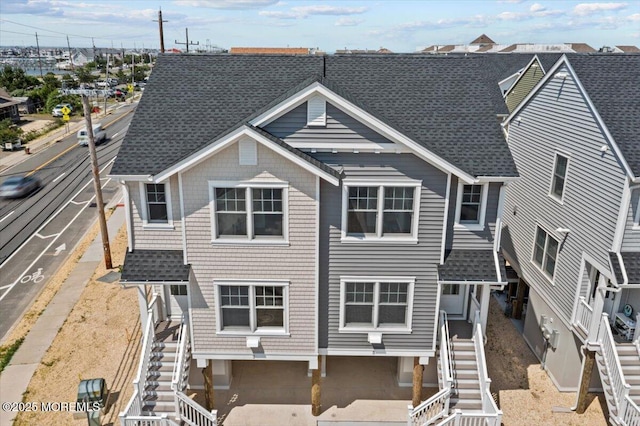 3 Cummins St, Mantoloking, NJ 08738 - back of property featuring stairway and roof with shingles