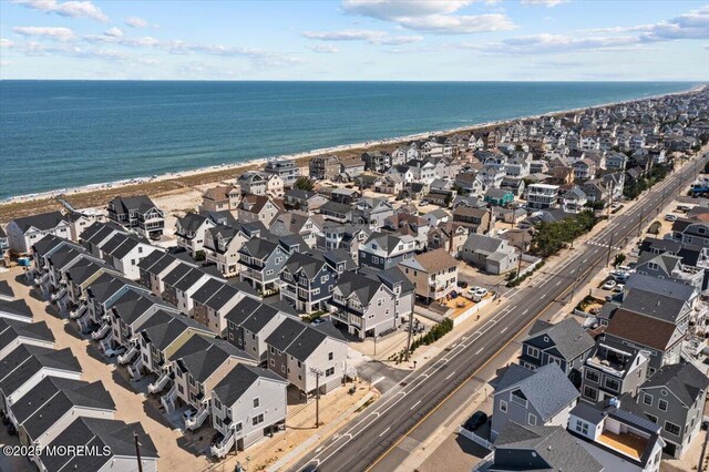 5 Cummins St, Mantoloking, NJ 08738 - aerial view of property and surrounding area with waterfront with a beach and nearby suburban area