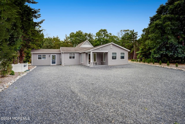 view of ranch-style home