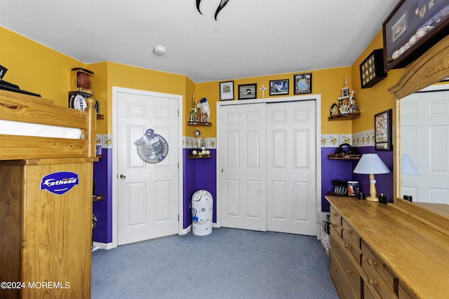 interior space with a closet