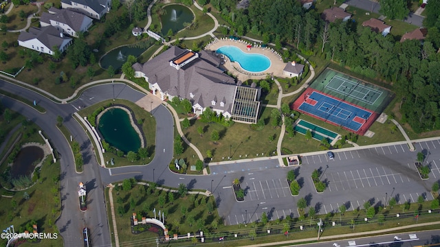 birds eye view of property