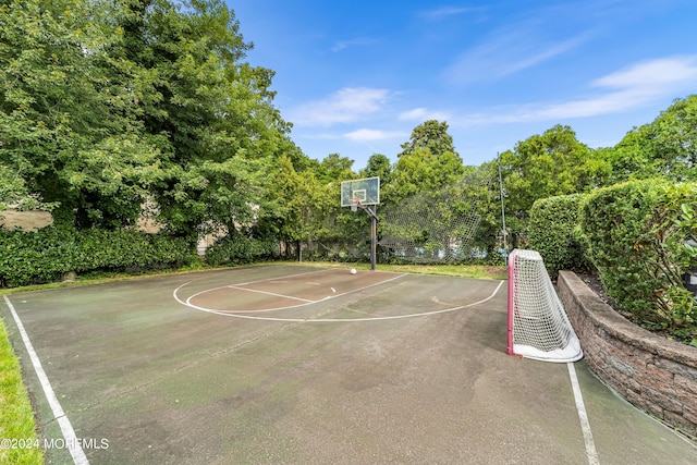 view of basketball court