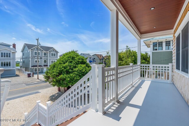 balcony with covered porch