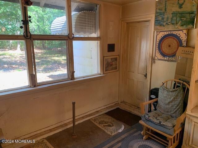 sitting room featuring a healthy amount of sunlight