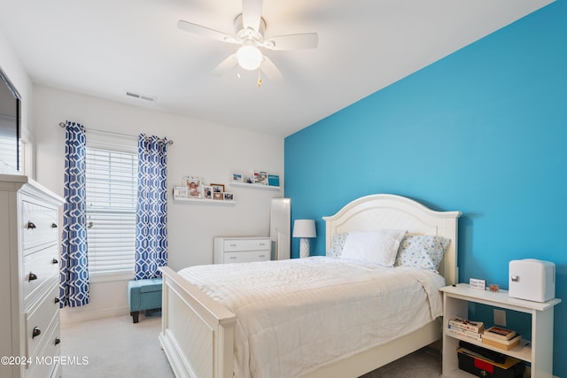52 Seaview Ave, Long Branch, NJ 07740 - bedroom with carpet, a ceiling fan, and baseboards