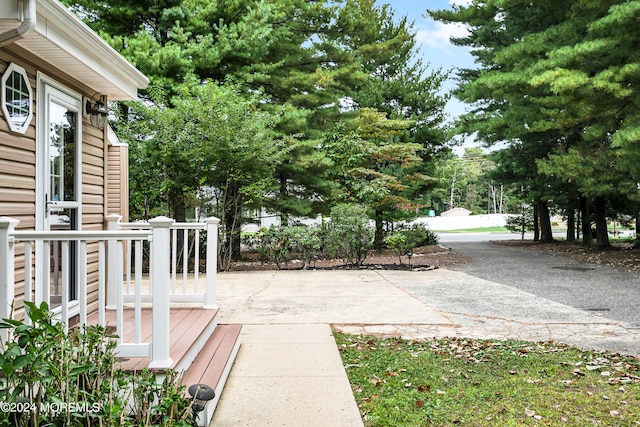 view of patio / terrace with a deck