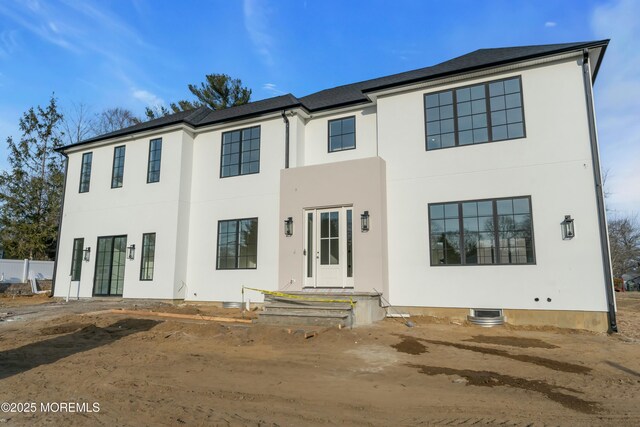 view of front of home with stucco siding