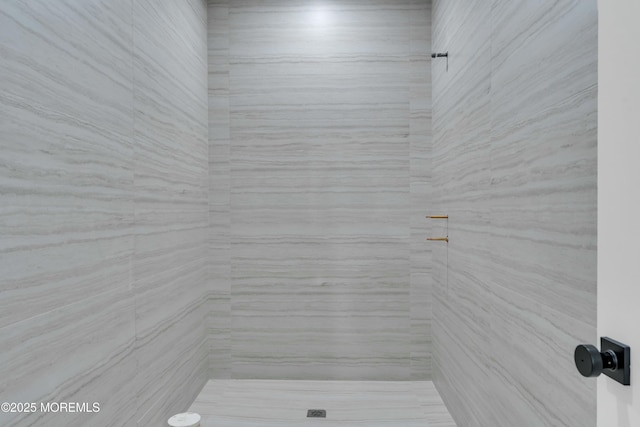 full bathroom featuring a tile shower