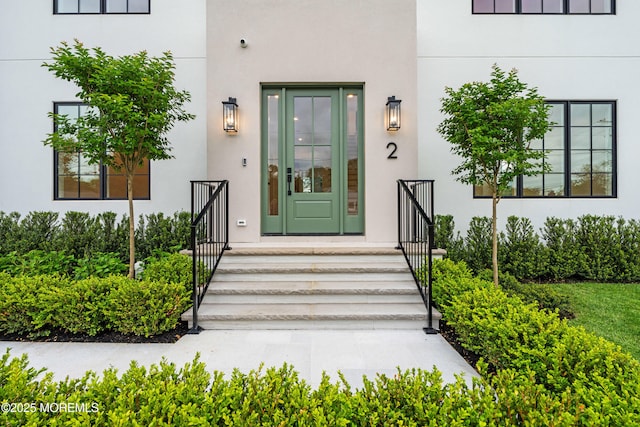 2 Deborah Pl, Oakhurst, NJ 07755 - entrance to property with stucco siding