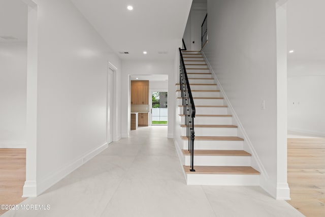2 Deborah Pl, Oakhurst, NJ 07755 - stairs with baseboards and recessed lighting