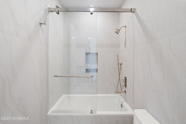 2 Deborah Pl, Oakhurst, NJ 07755 - bathroom featuring shower / bath combination with glass door and toilet