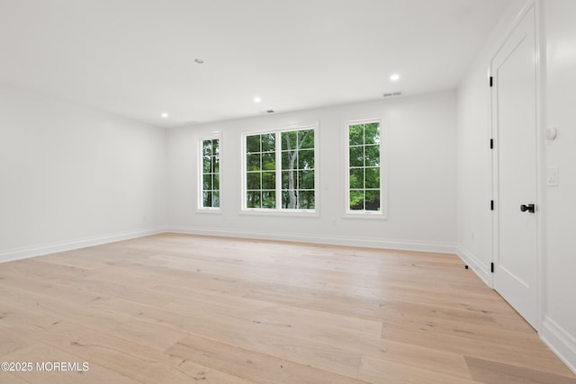 2 Deborah Pl, Oakhurst, NJ 07755 - empty room with light wood finished floors, recessed lighting, and baseboards