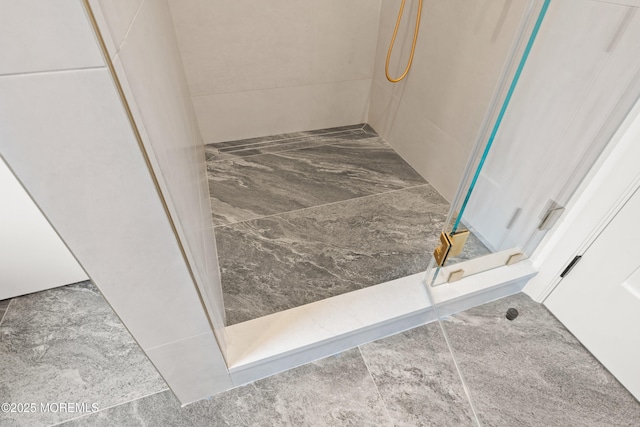 2 Deborah Pl, Oakhurst, NJ 07755 - full bathroom featuring a tile shower and marble finish flooring