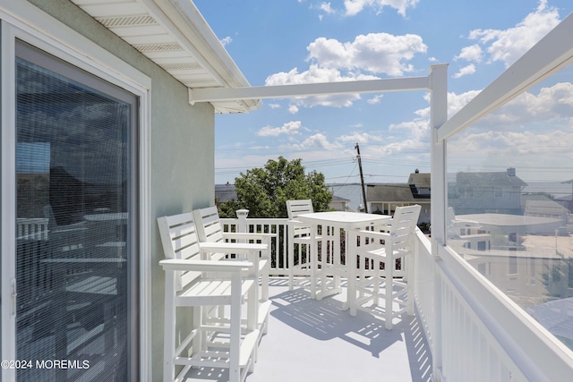 view of balcony