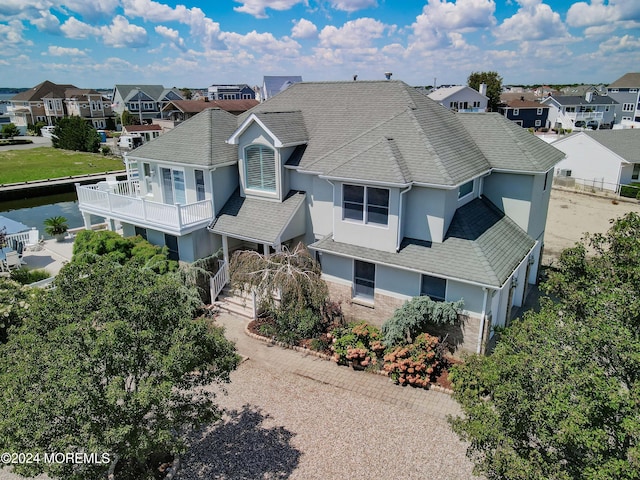 bird's eye view with a residential view