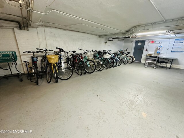 garage featuring bike storage