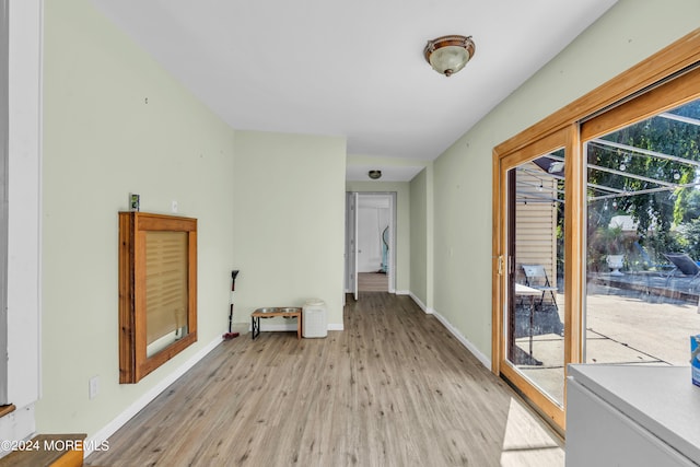 interior space featuring light hardwood / wood-style flooring