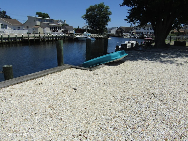 exterior space featuring a water view