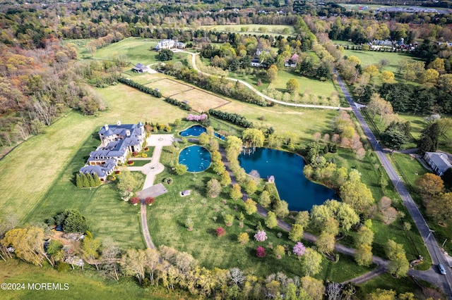 86 Montrose Rd, Colts Neck, NJ 07722 - aerial view featuring a water view and a rural view