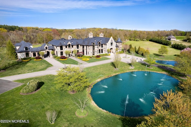 86 Montrose Rd, Colts Neck, NJ 07722 - aerial view with a water view and a view of trees