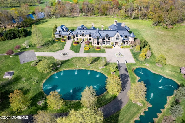 86 Montrose Rd, Colts Neck, NJ 07722 - birds eye view of property with a water view