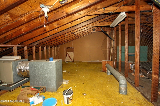 view of attic