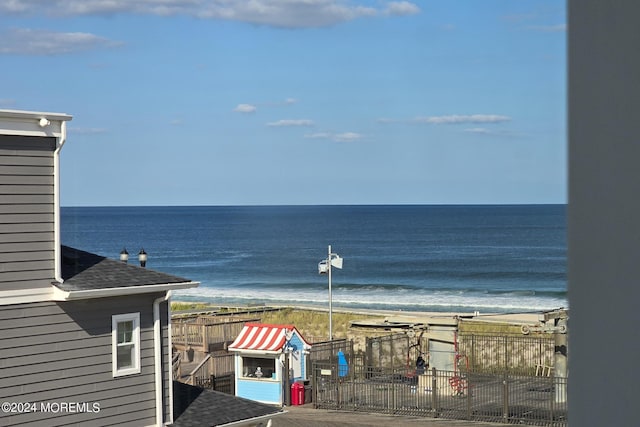 water view featuring a beach view